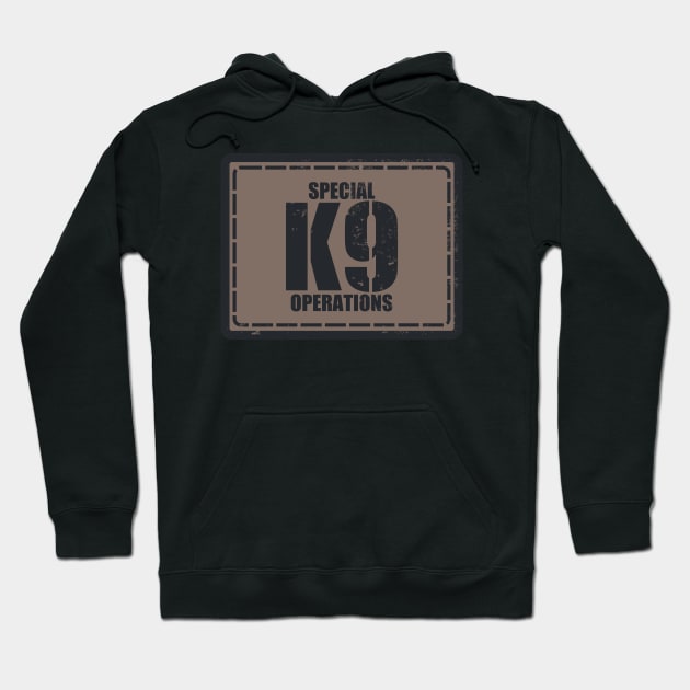 K9 Special Operations Subdued Patch (Distressed) Hoodie by TCP